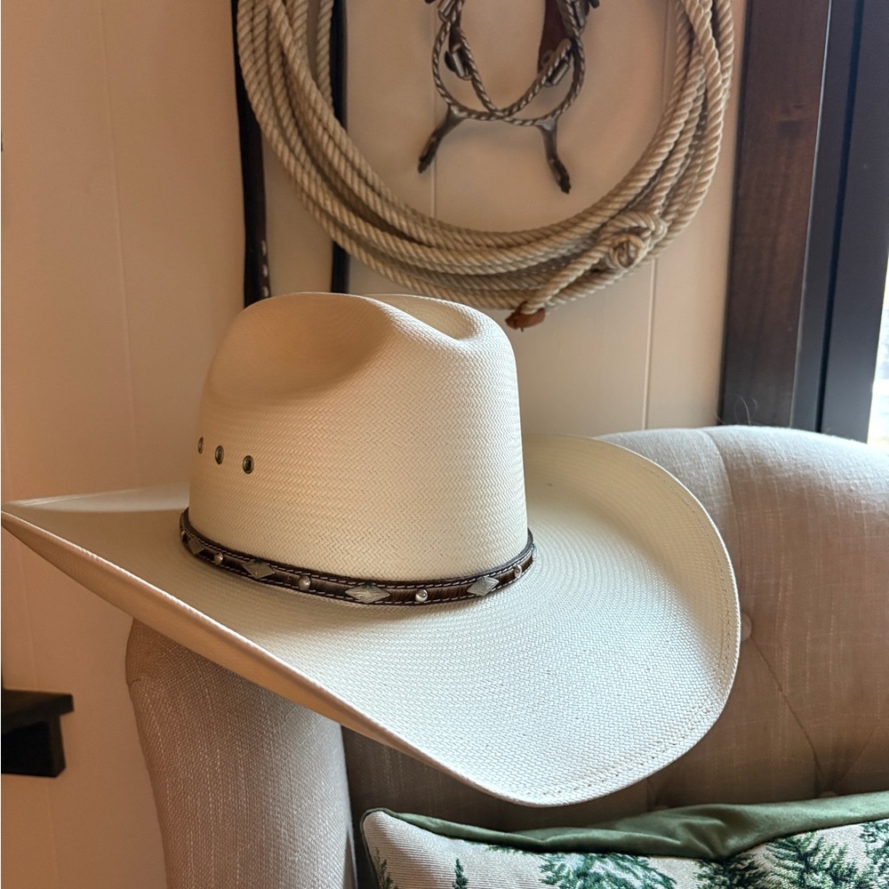 Classic Straw Cowboy Hat - Picture 2 of 6